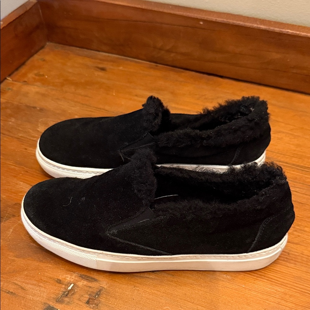 M. Gemi Black Suede Loafers